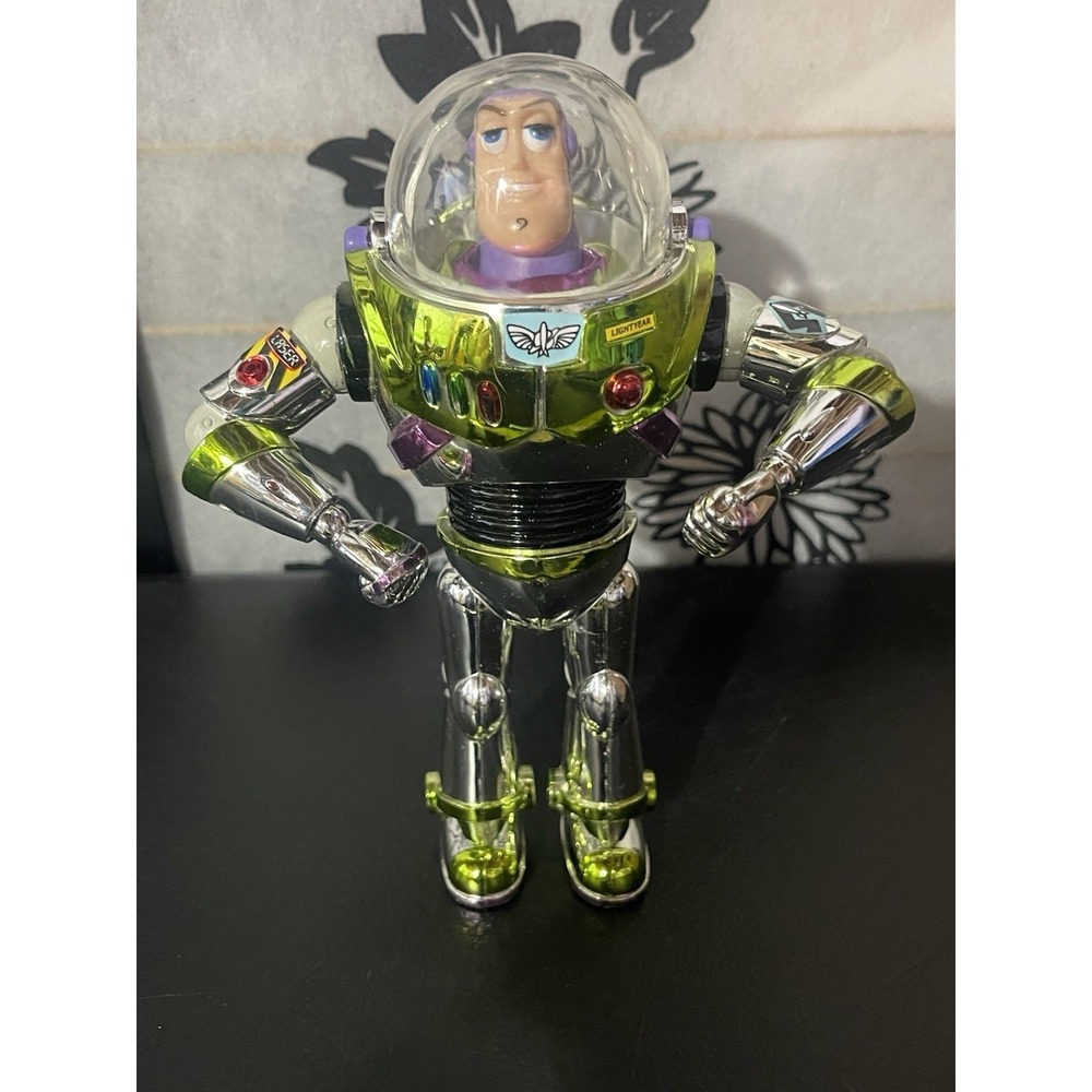 Disney Toy Story Buzz Lightyear Metallic Paint Action Figure Toy 7 Inch No Wings